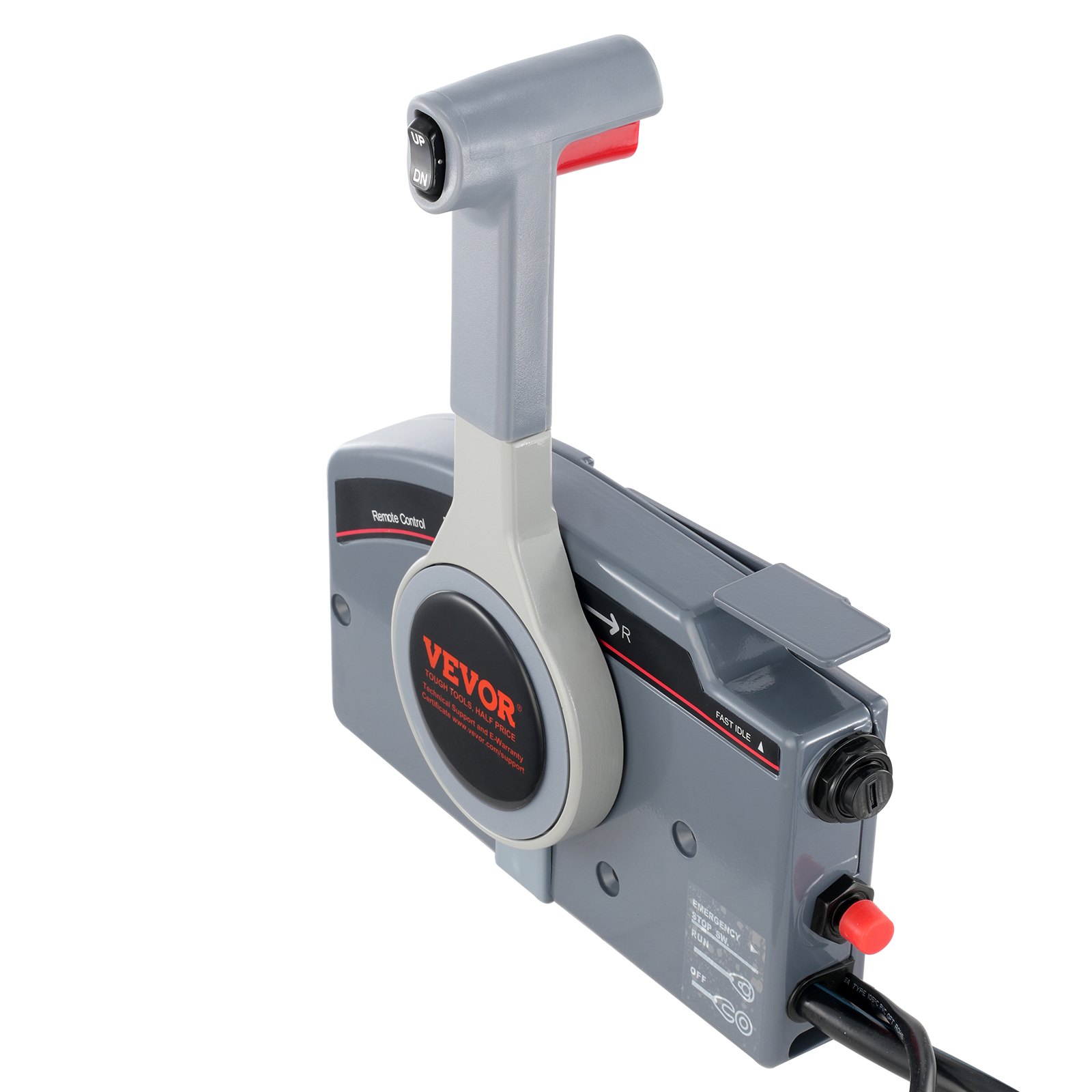 VEVOR Scatola telecomando fuoribordo compatibile con Yamaha PT 4 tempi 703-48205-16, controllo acceleratore per barca a montaggio laterale, con interruttore trim