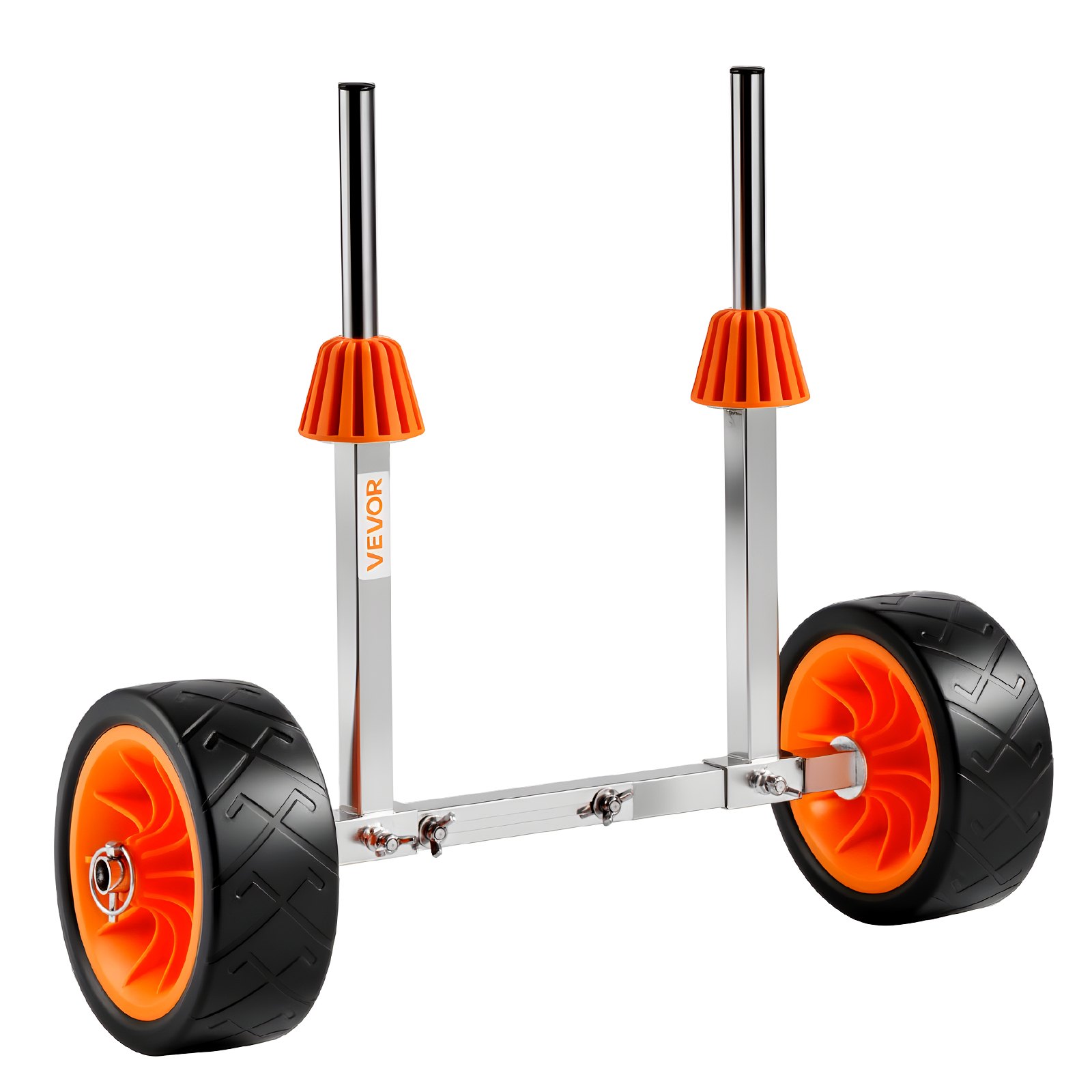 VEVOR Carrello per Kayak, Carico di 113,4 kg, Carrello per Trasporto Tavole da Surf con Pneumatici in Gomma Piena e Cavalletto, Si Smonta in Pochi Secondi, per Paddle Board per Kayak, Canoe
