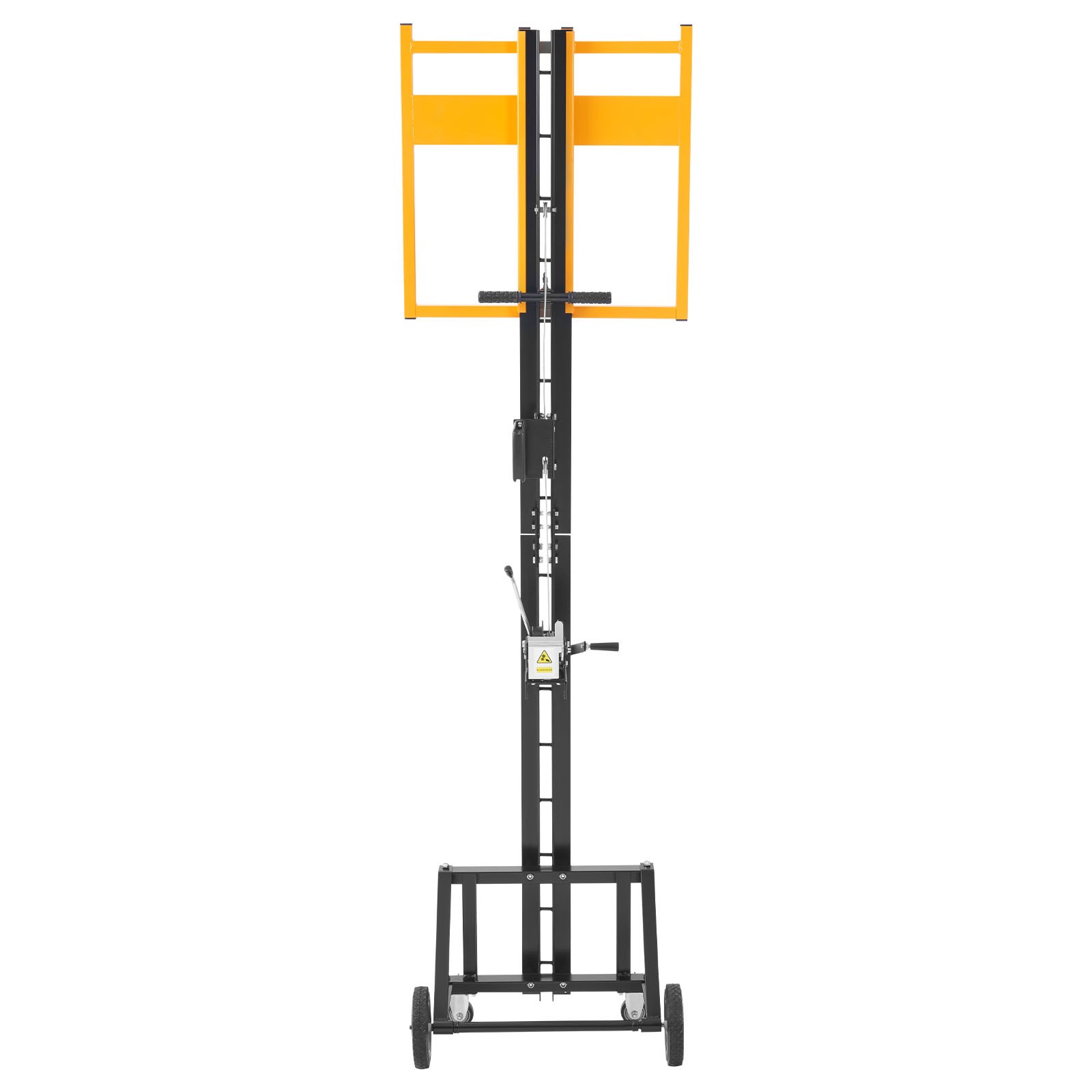 VEVOR Sollevatore per Cartongesso, Sollevatore Verticale per Pannelli max. 1219x4878 mm Carico 68 kg per Installazione a Soffitto e Parete, Installazione di Cartongesso, con Ruote, Giallo