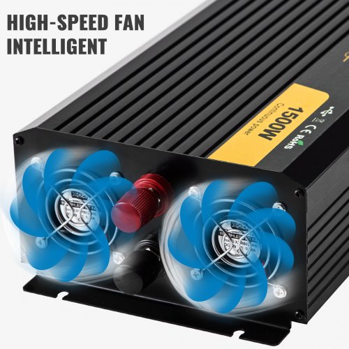 Inverter Per Auto 5000W A Onda Sinusoidale Modificata Con USB E Ventola Silenziosa – Protezione Da Sovratensione E Cortocircuito