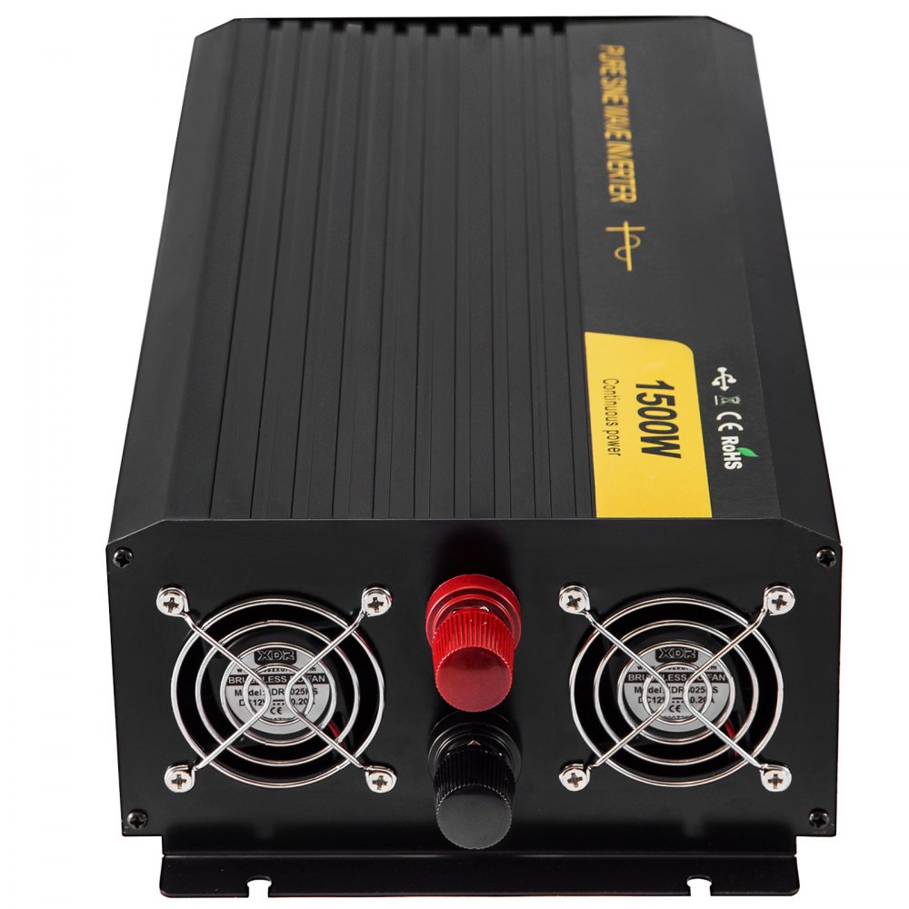 Vevor Inverter Onda Sinusoidale Pura 1500w Dc 12v A Ac 240v Invertitore Per Auto