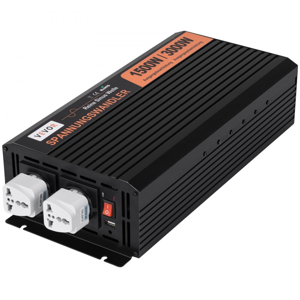 Inverter Onda Pura 1500w 3000w Onda Sinusoidale Pura 24v 230v Convertitore
