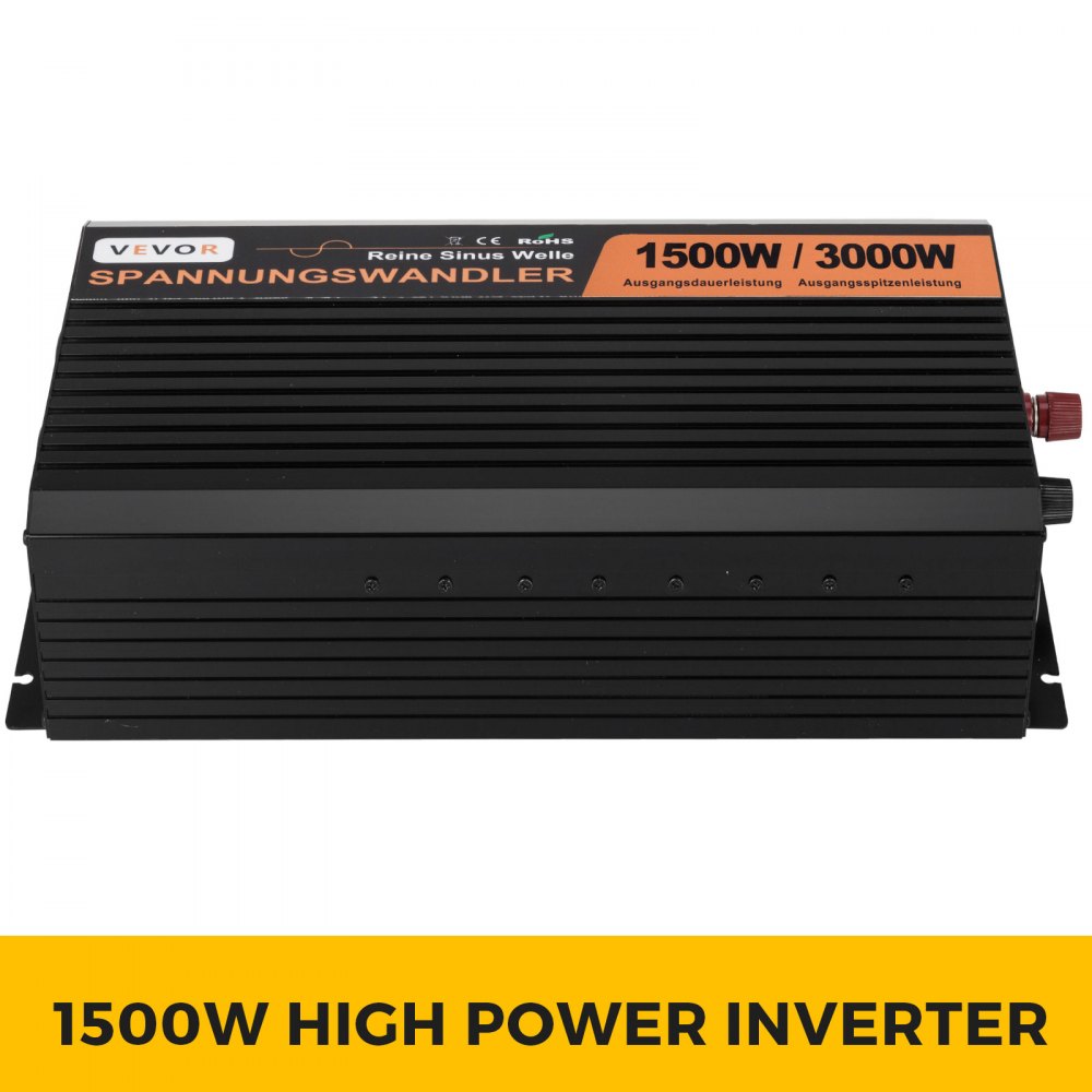 Convertitore Inverter Onda Sinusoidale Pura 1500w 3000w Dc 24v A Ac 230v Lcd