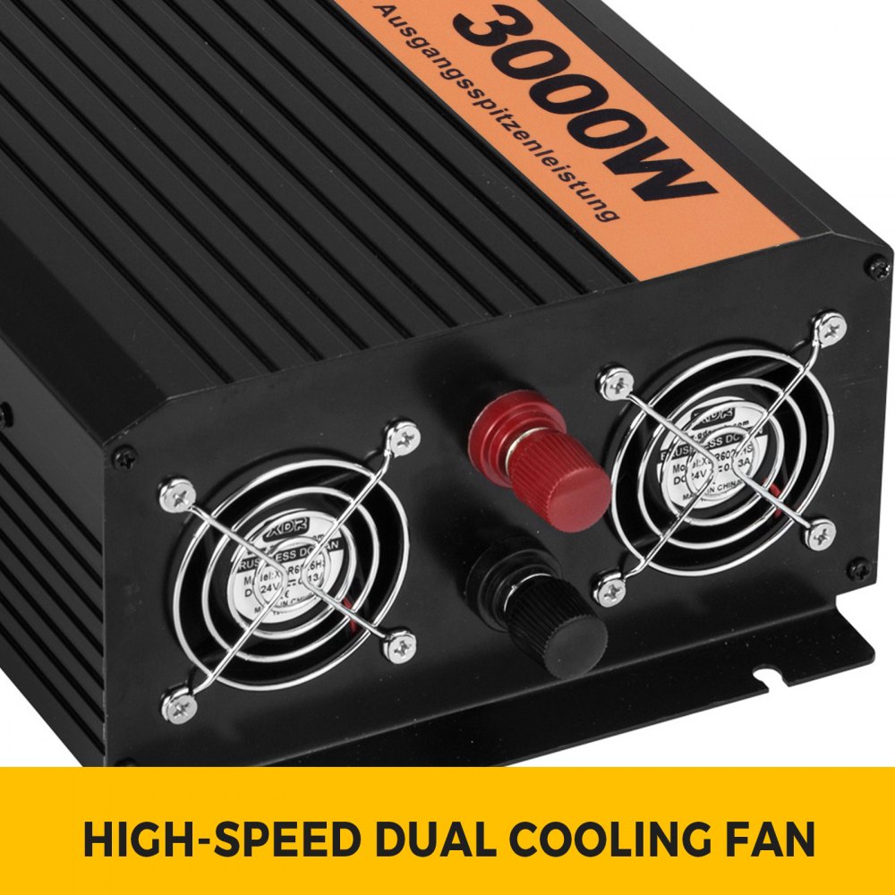 Convertitore Inverter Onda Sinusoidale Pura 1500w 3000w Dc 24v A Ac 230v Lcd