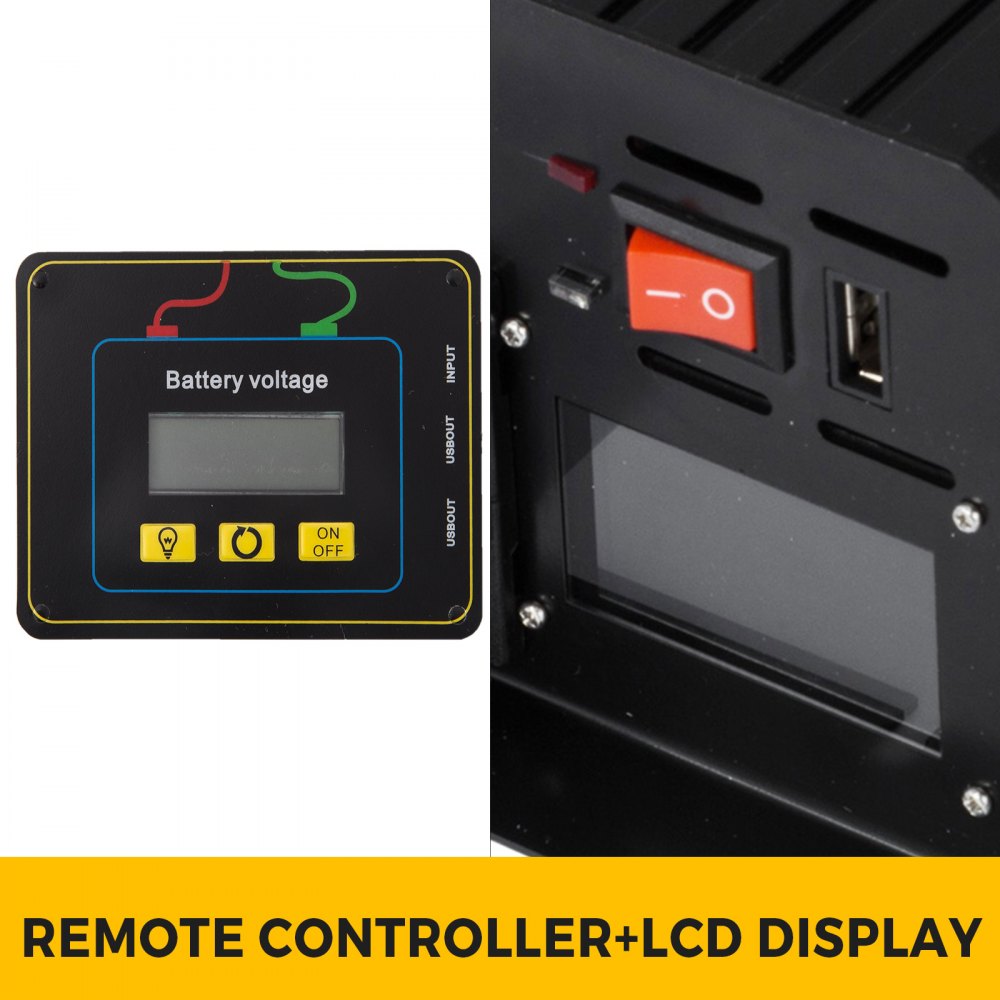 Convertitore Inverter Onda Sinusoidale Pura 1500w 3000w Dc 24v A Ac 230v Lcd