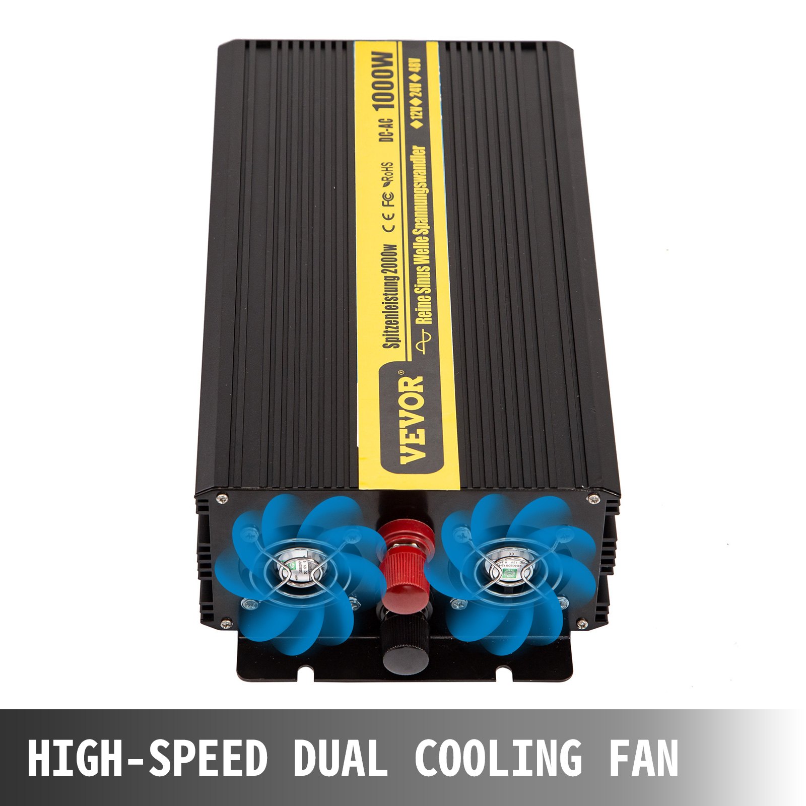 Vevor Inverter A Onda Sinusoidale Pura 1000w 2000w 12v Dc 230v Ac Convertitore