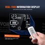 VEVOR Convertitore di Potenza a Onda Sinusoidale Pura, Convertitore di Potenza da 2000 W CC da 12 V a CA 230 V Display LCD e Telecomando per Apparecchiature Domestiche di Medie Dimensioni