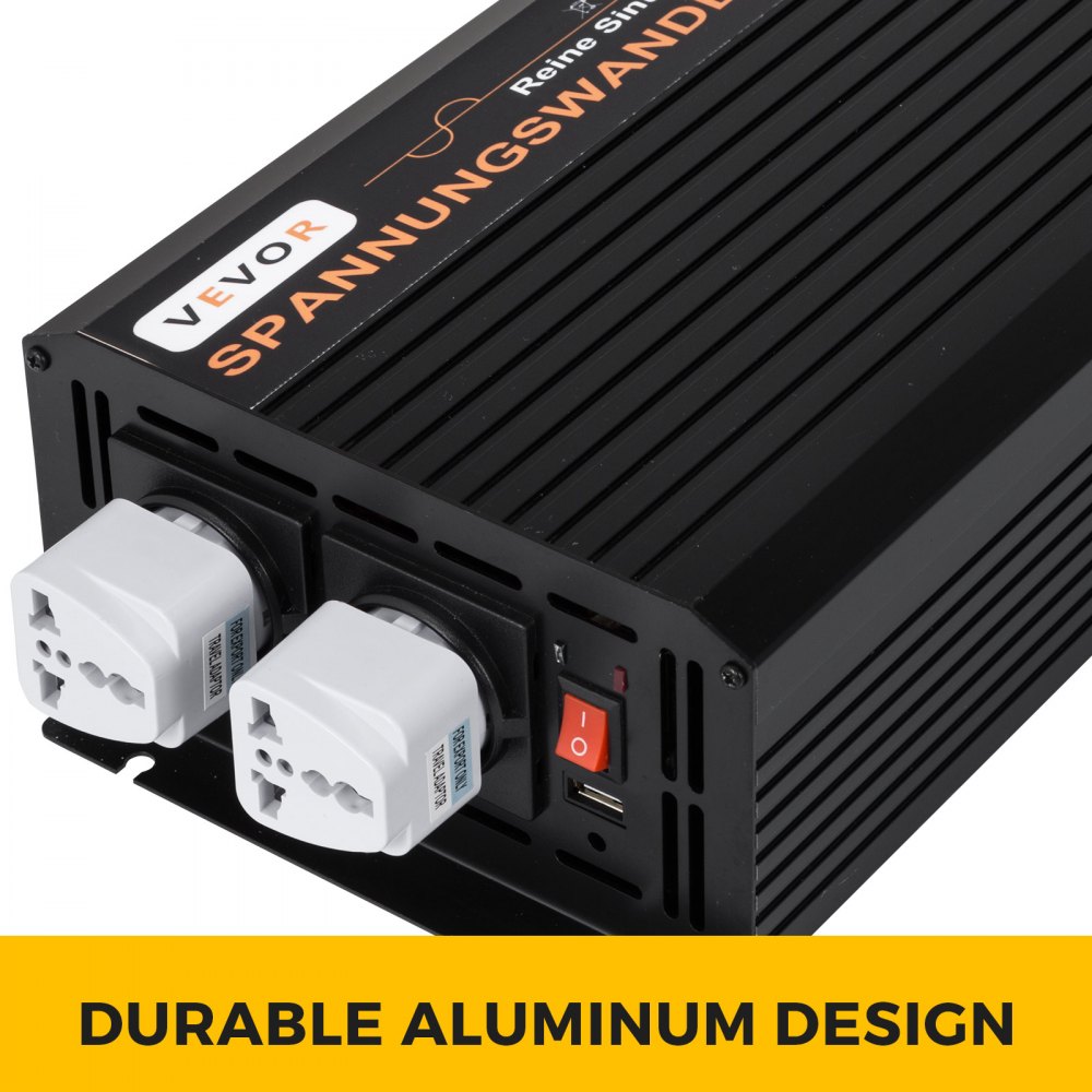 Inverter Onda Sinusoidale Pura Potenza Telecomando 2500w 5000w 24v Dc 220v Ac