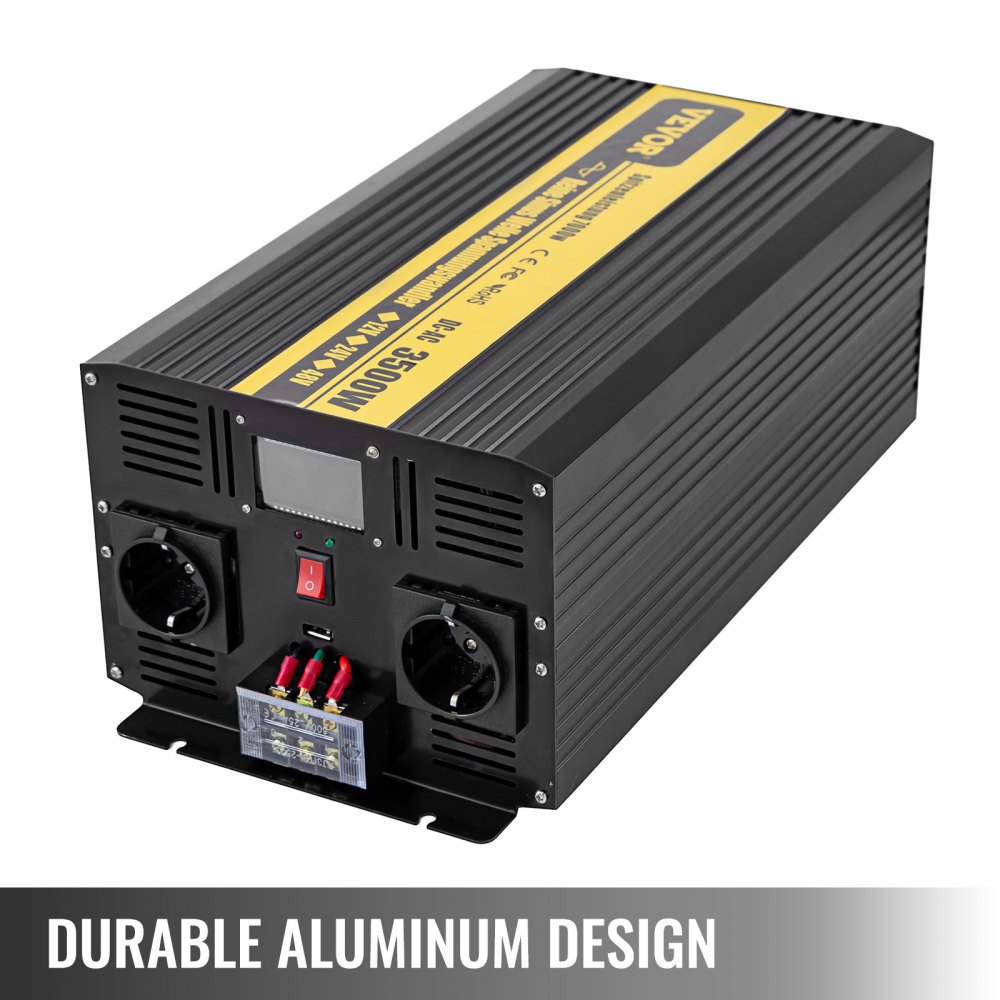 Vevor Inverter Onda Sinusoidale Pura 3500w 7000w 12v 230v Convertitore Con Lcd