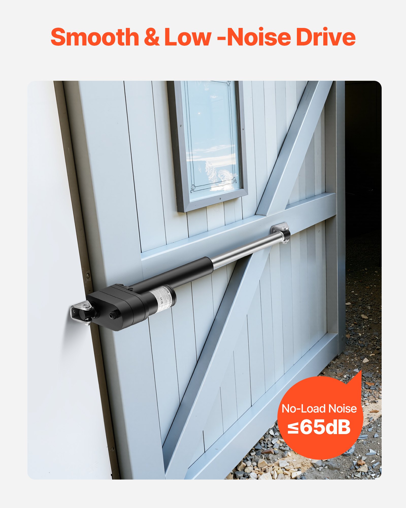 VEVOR Attuatore Lineare 12V, Corsa da 150 mm, Ultra Resistente da 9000 N, Grado di Protezione IP65 con Staffe di Montaggio per Macchinari Industriali, Recipienti, Sistemi di Sollevamento Pesanti