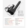 VEVOR Attuatore Lineare 12V, Corsa da 200 mm, Ultra Resistente da 9000 N, Grado di Protezione IP65 con Staffe di Montaggio per Macchinari Industriali, Recipienti, Sistemi di Sollevamento Pesanti