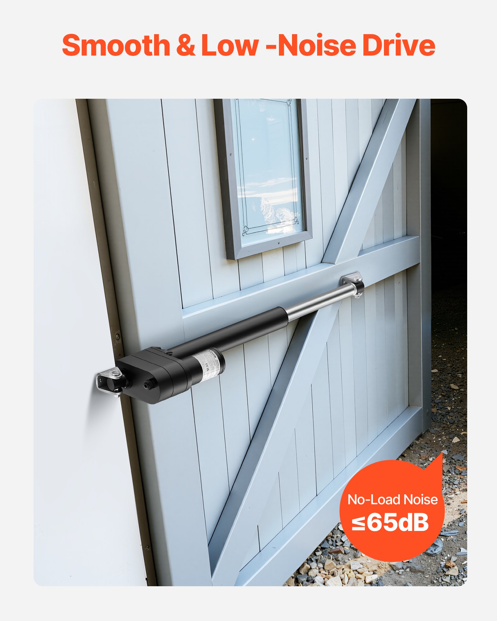 VEVOR Attuatore Lineare 12V, Corsa da 200 mm, Ultra Resistente da 9000 N, Grado di Protezione IP65 con Staffe di Montaggio per Macchinari Industriali, Recipienti, Sistemi di Sollevamento Pesanti