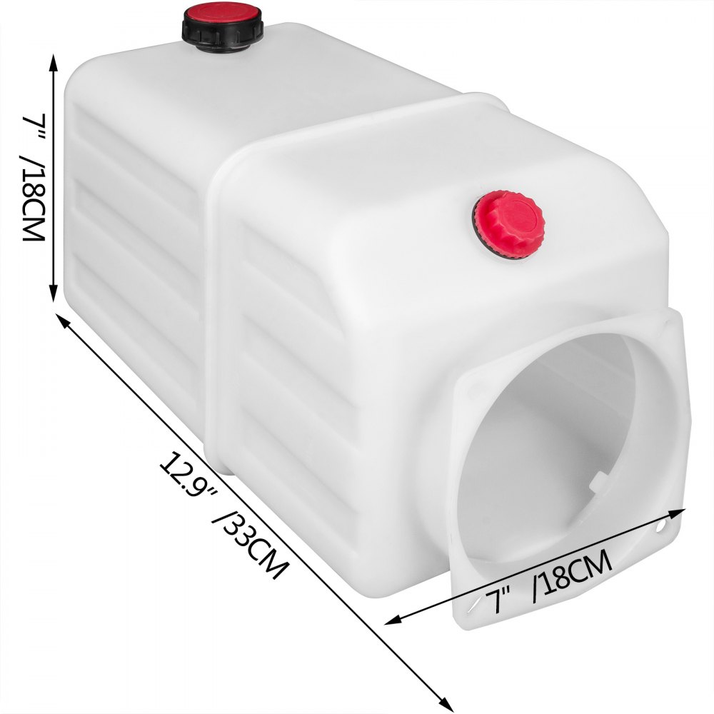 Serbatoio Plastica Della Pompa Idraulica Elettrica 7l Tank Carburante Residente