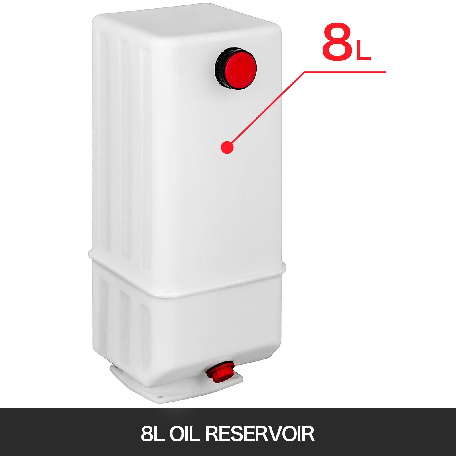 Serbatoio Plastica Della Pompa Idraulica Elettrica 8l Tank Carburante Residente