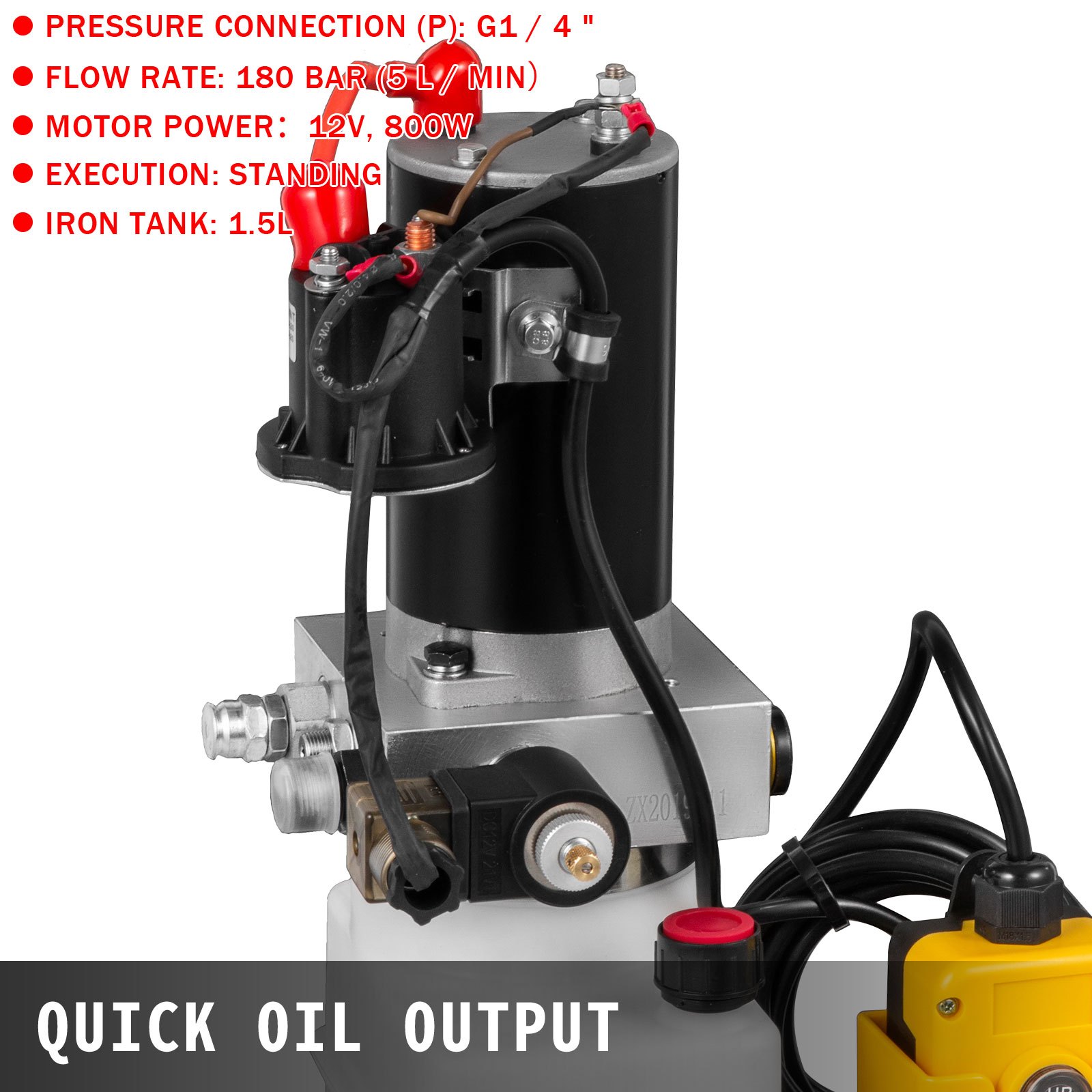 Pompa Idraulica Semplice Effetto Cilindro 1,5l Collegamento Avvio Veloce