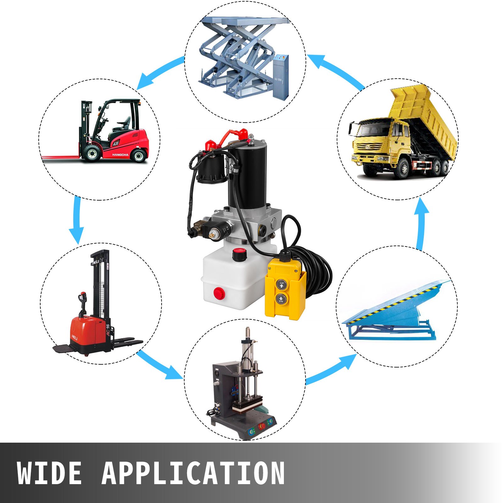 Pompa Idraulica Semplice Effetto Cilindro 1,5l Collegamento Avvio Veloce