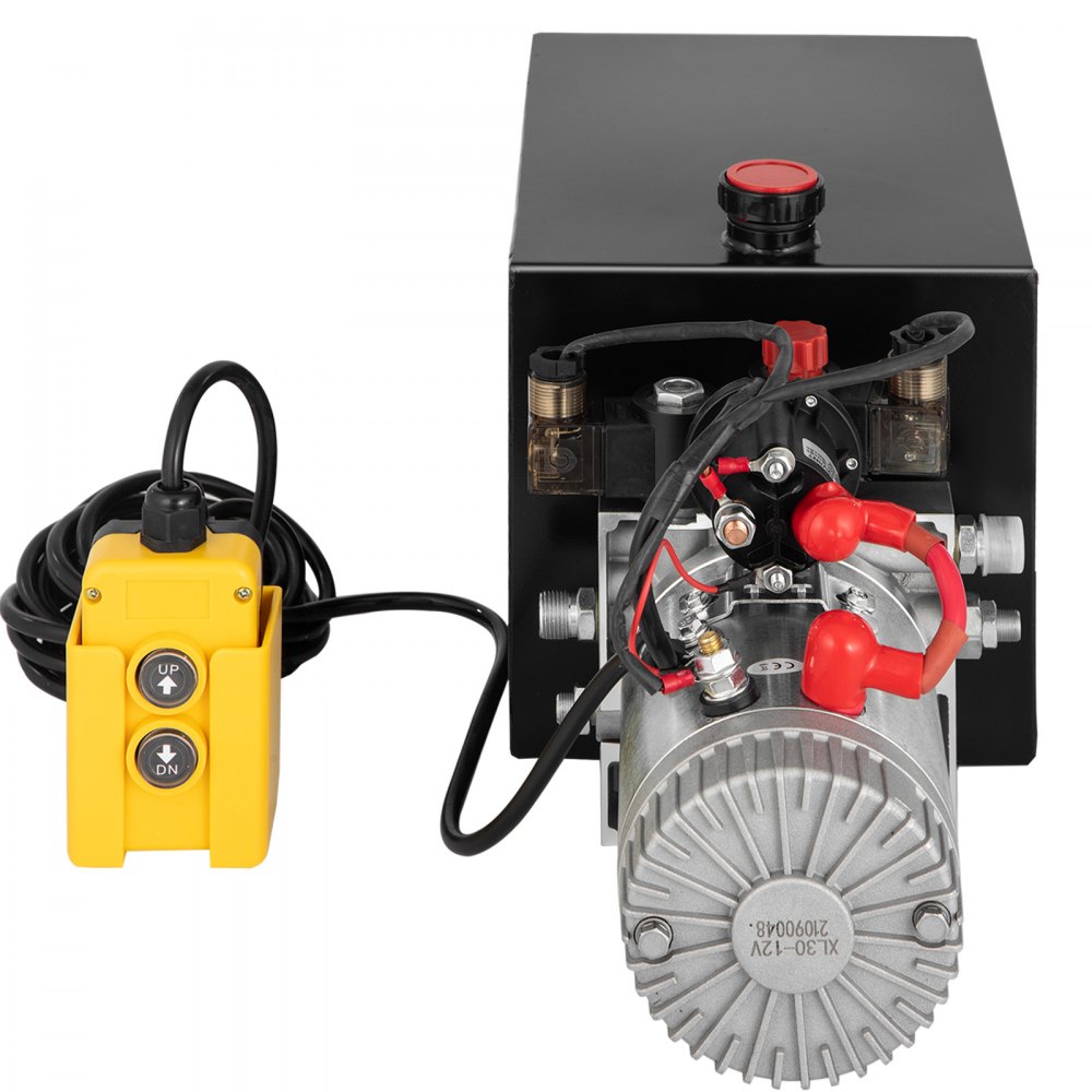 VEVOR Pompa idraulica a doppio effetto Centralina idraulica 12V DC Pompa per rimorchio ribaltabile 3200PSI Centralina idraulica per sollevamento auto con rimorchio ribaltabile