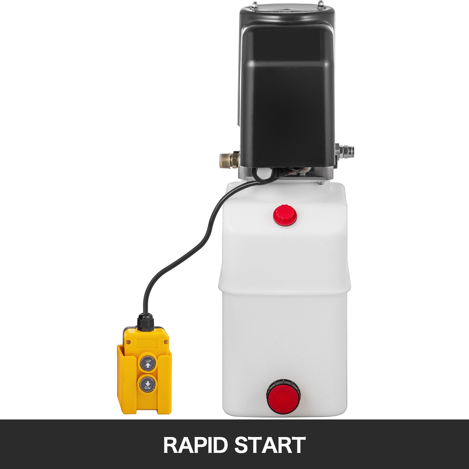 Pompa Idraulica Cilindro 7l Rimorchio Ribaltabile + Telecomandato +linea