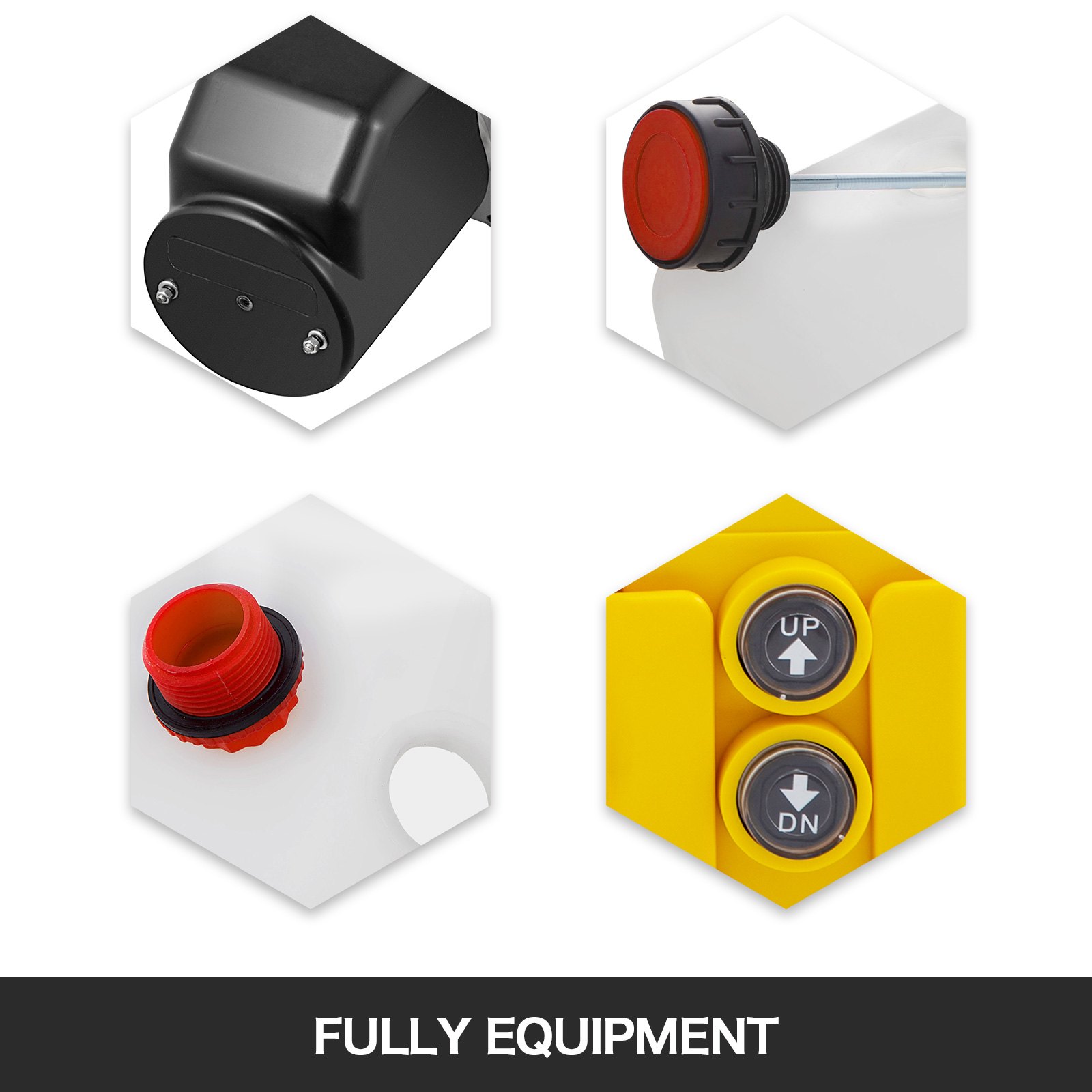 Pompa Idraulica Cilindro 7l Rimorchio Ribaltabile + Telecomandato +linea