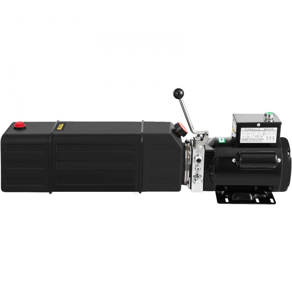 VEVOR Pompa idraulica Motore idraulico 4 galloni Ascensore idraulico Ascensore per auto monofase 3450 giri/min 208-230 Volt Sollevatore automatico da 2 cavalli Pressa elettrica portatile per veicoli