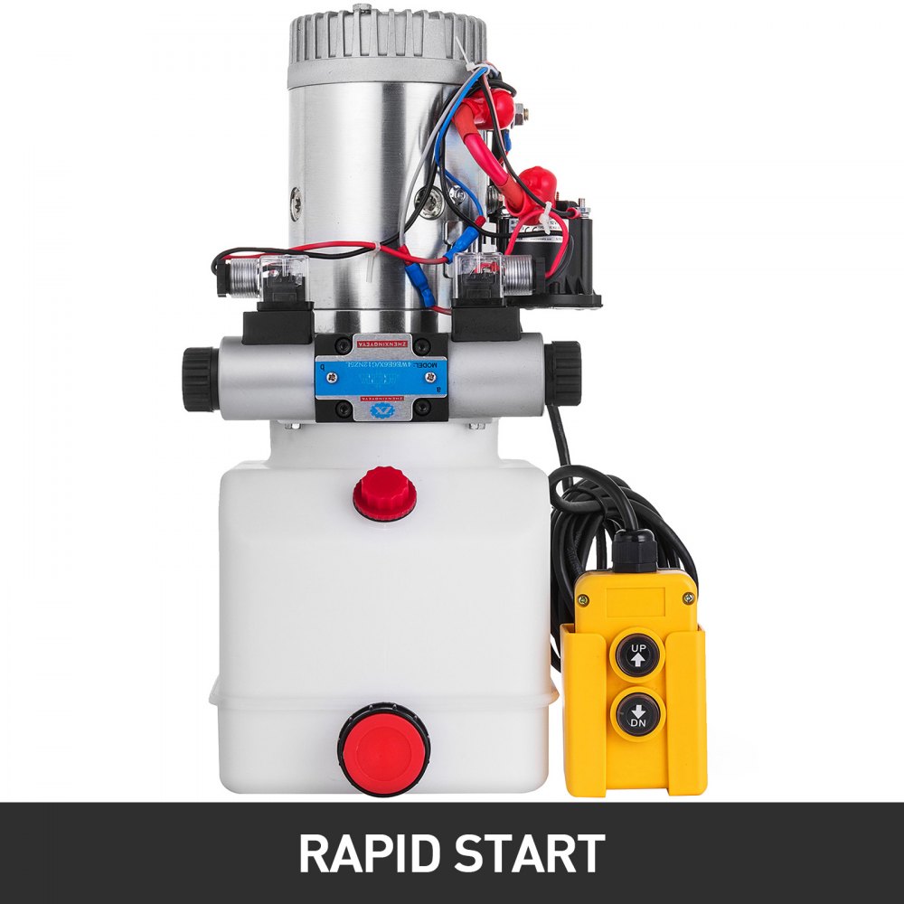 Pompa Idraulica Doppio Effetto A Solenoide Da 12v Cc 4.5l Sicuro Durevole
