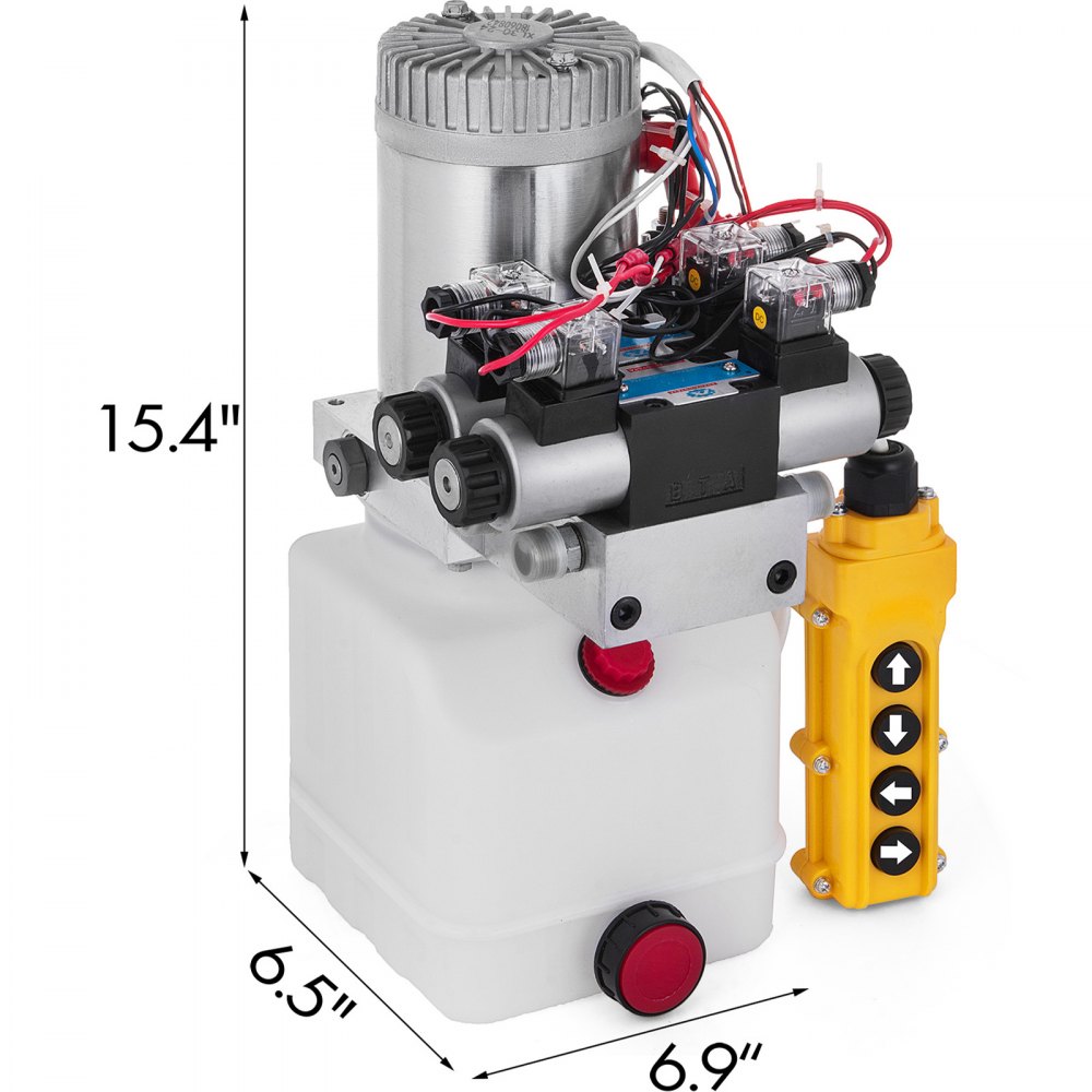4.5l Oleodinamica Pompa Idraulica Doppio Effetto Dc 24v Doppio Solenoide