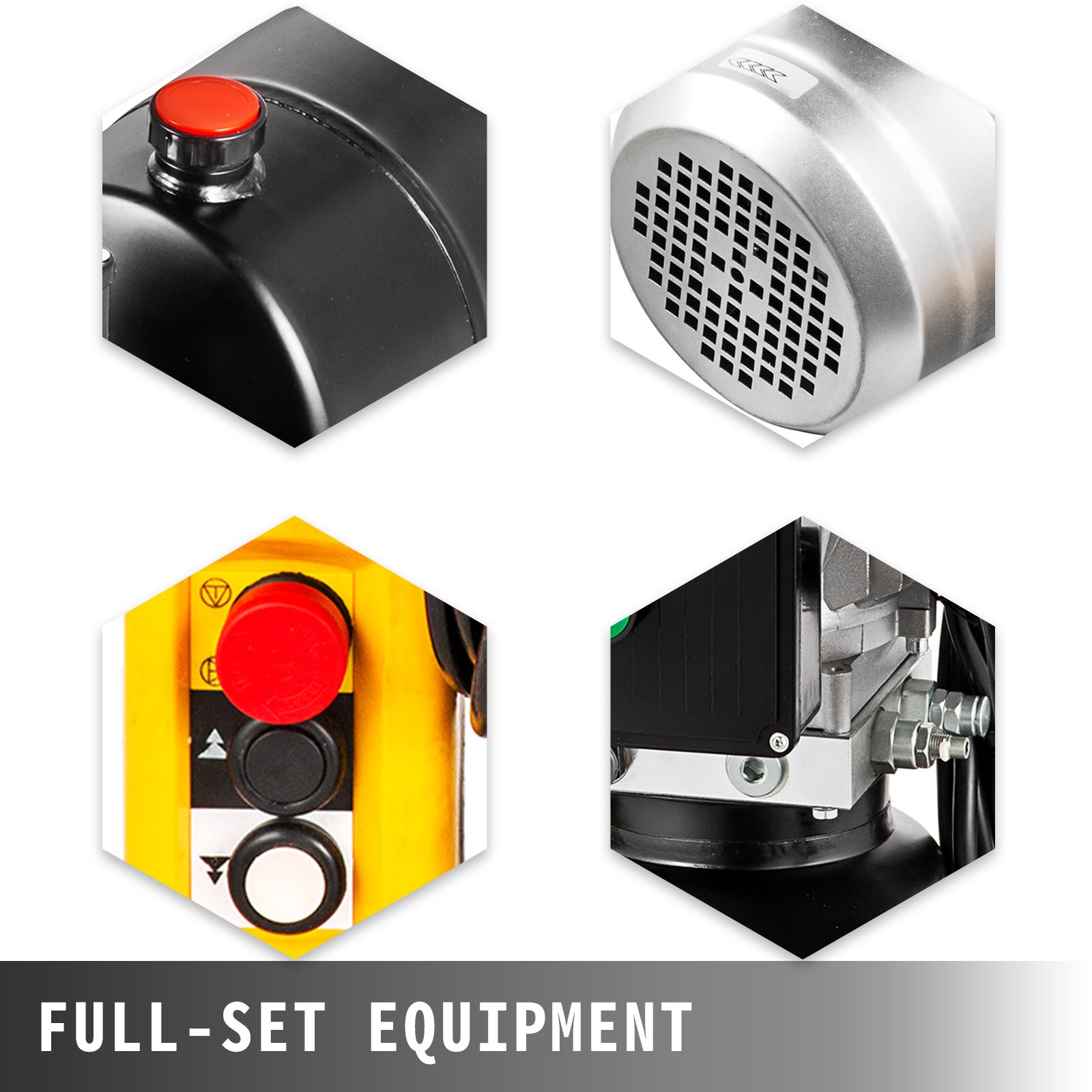 Vevor Cilindro Idraulico Elettrico Semplice Effetto 230v Serbatoio In Acciaio 4l