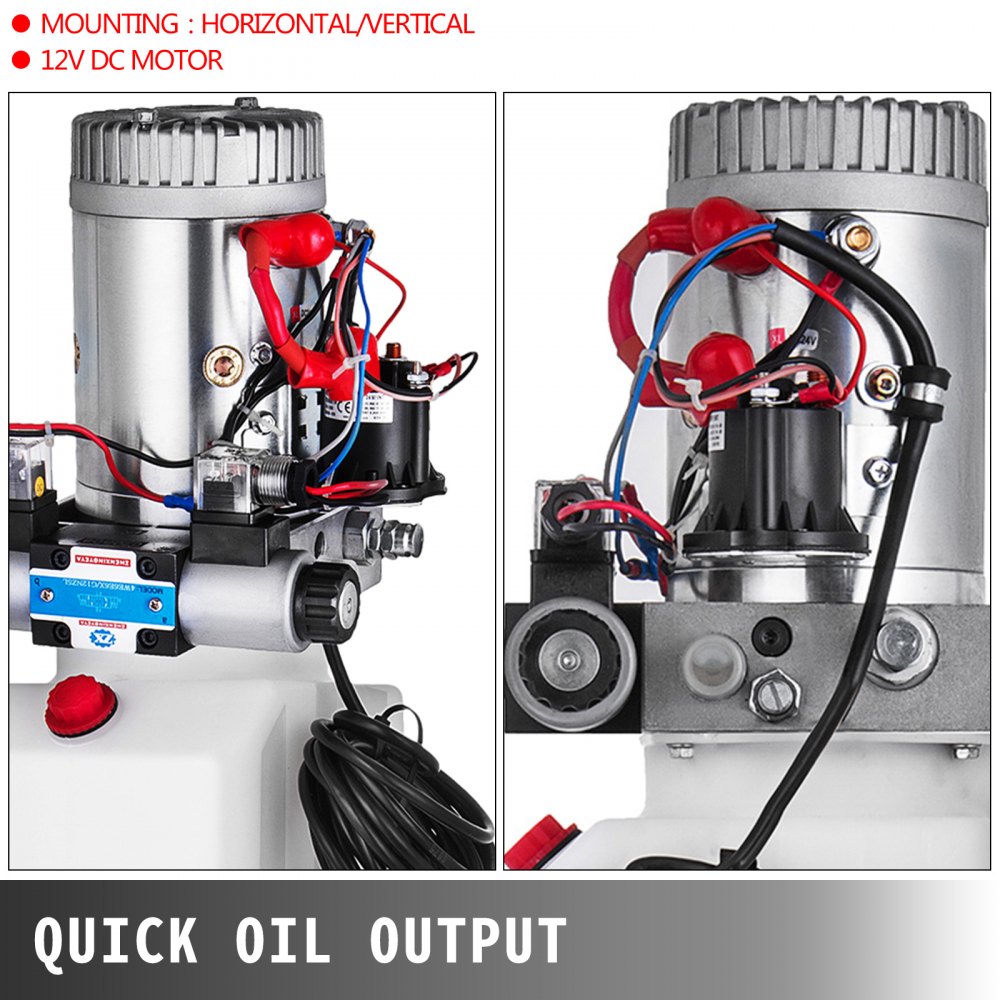 Pompa Idraulica Del Veicolo Centralina Idraulica 24v Dc Doppio Effetto Plastica