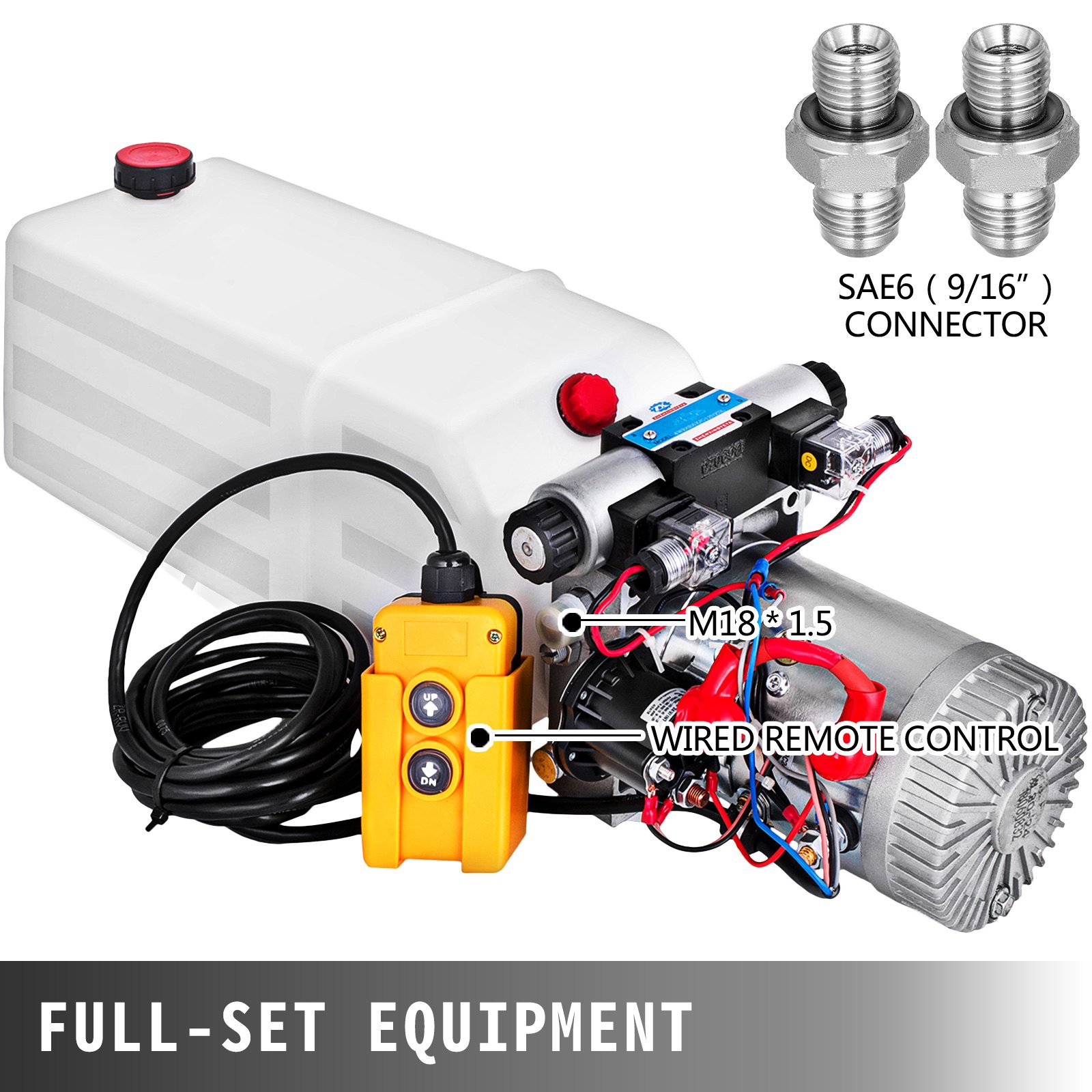 Pompa Idraulica Del Veicolo Centralina Idraulica 24v Dc Doppio Effetto Plastica