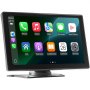 VEVOR Autoradio Portatile per Auto Senza Fili, Radio Portatile HD da 228,6 mm con Schermo Tattile per Apple CarPlay e Android Auto, con Telecamera di Retromarcia, Bluetooth, Navigazione GPS