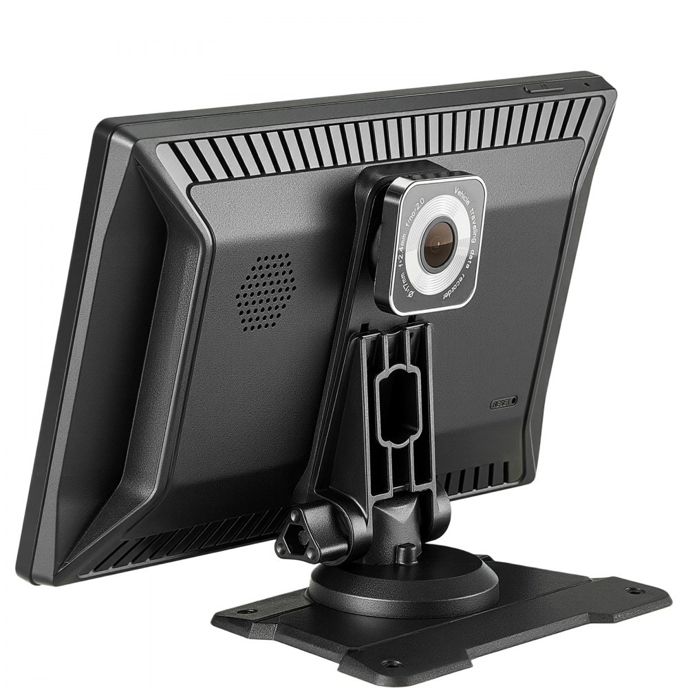 VEVOR Autoradio Portatile per Auto Senza Fili, Radio Portatile HD da 228,6 mm con Schermo Tattile per Apple CarPlay e Android Auto, con Telecamere Anteriori e Posteriori, Bluetooth, Navigazione GPS