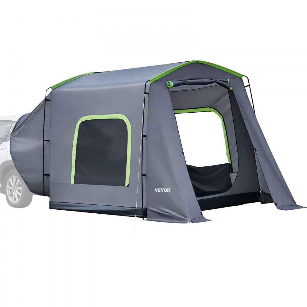 VEVOR Tenda Posteriore per Auto Tenda da Portellone Posteriore da Auto SUV 3,23x2,44 m Impermeabile PU 3000mm, Tendone da Veicoli per Campeggio Viaggio Capienza ca. 5-9 Persone