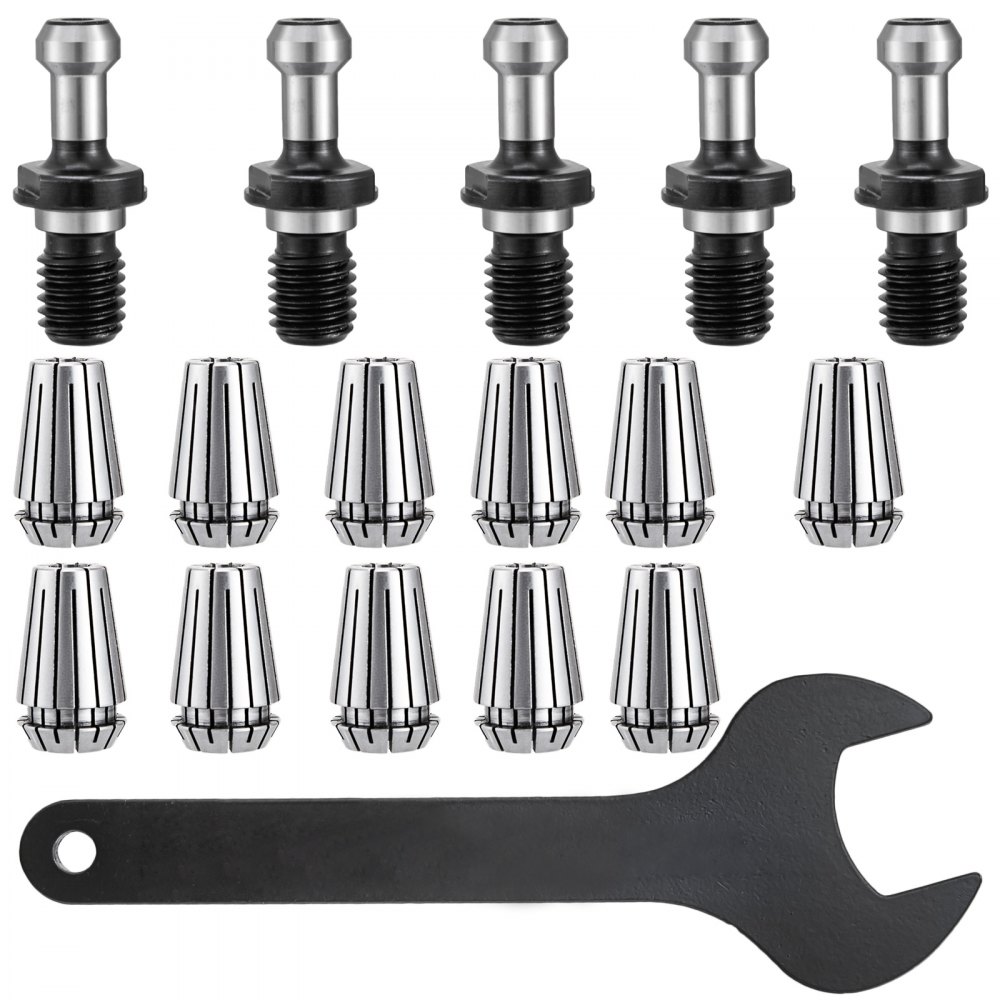 5 Pezzi Mandrino Porta Pinze Cat40 Er16 Pinze Del Calibro Pinze A Molla Cnc