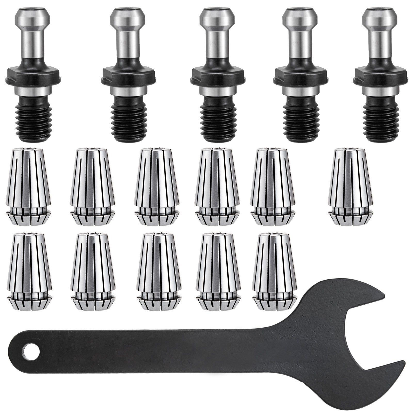 5 Pezzi Mandrino Porta Pinze Cat40 Er16 Pinze Del Calibro Pinze A Molla Cnc