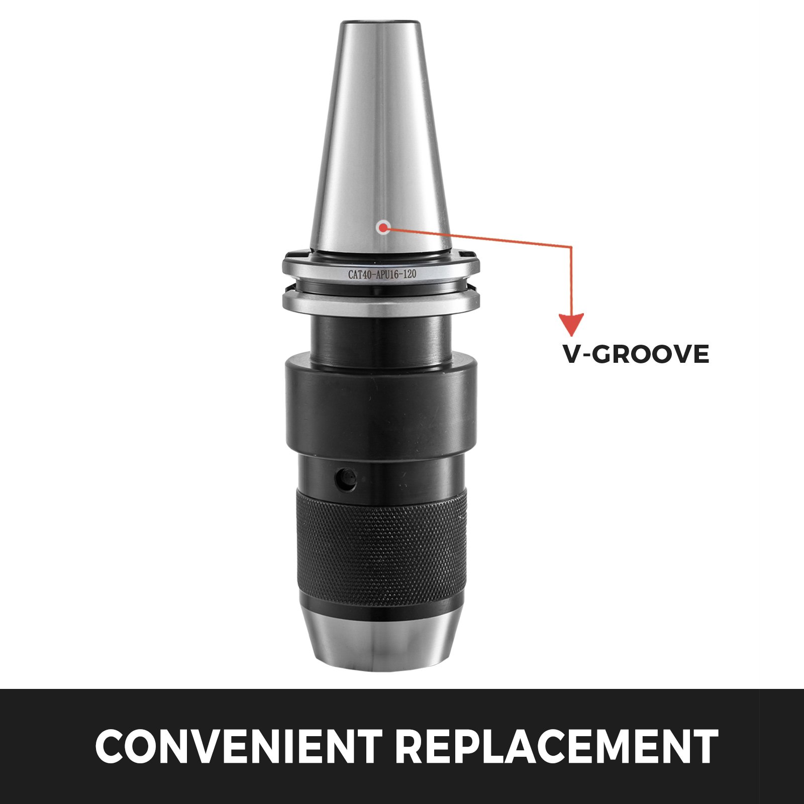 Mandrino Trapano Cat40 Apu16-120 Mandrino Senza Chiave Portapinze Per Tornio
