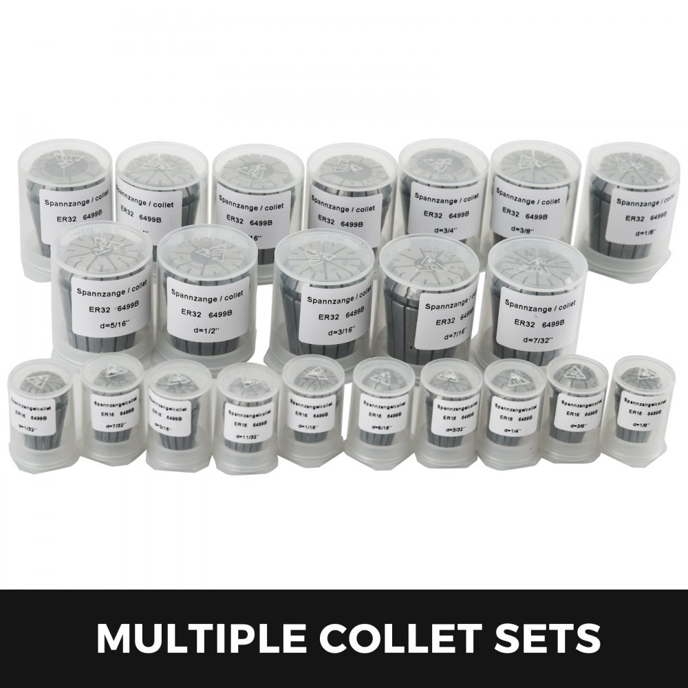 Set Mandrino Porta Pinze 70mm Cat40 5 Pezzi Er32 3 Pezzi Er16