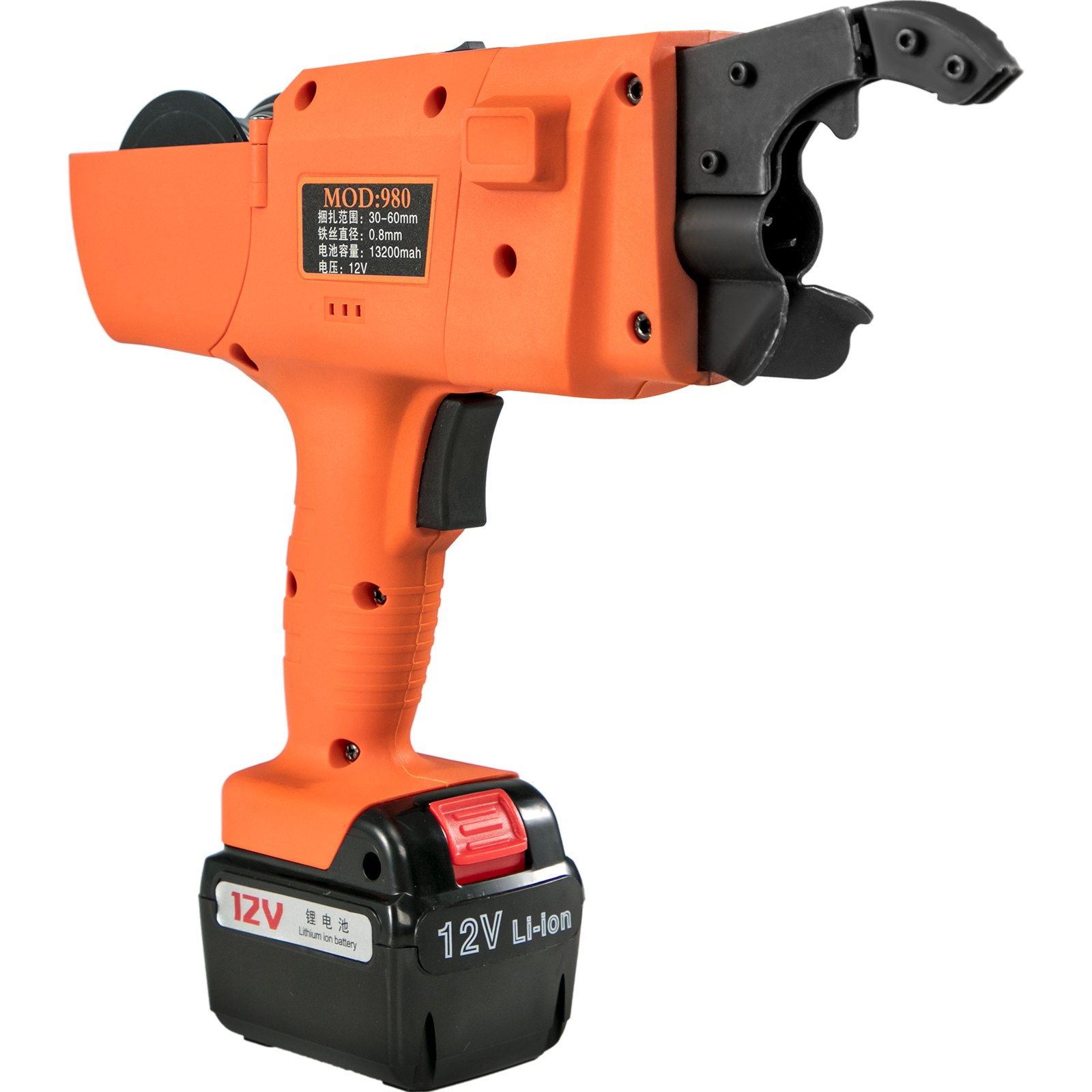 Macchina Legatrice 30mm-60mm Rebar Tying Machine 13200mAh Legatrice Automatica per Ferro Ricaricabile a Mano