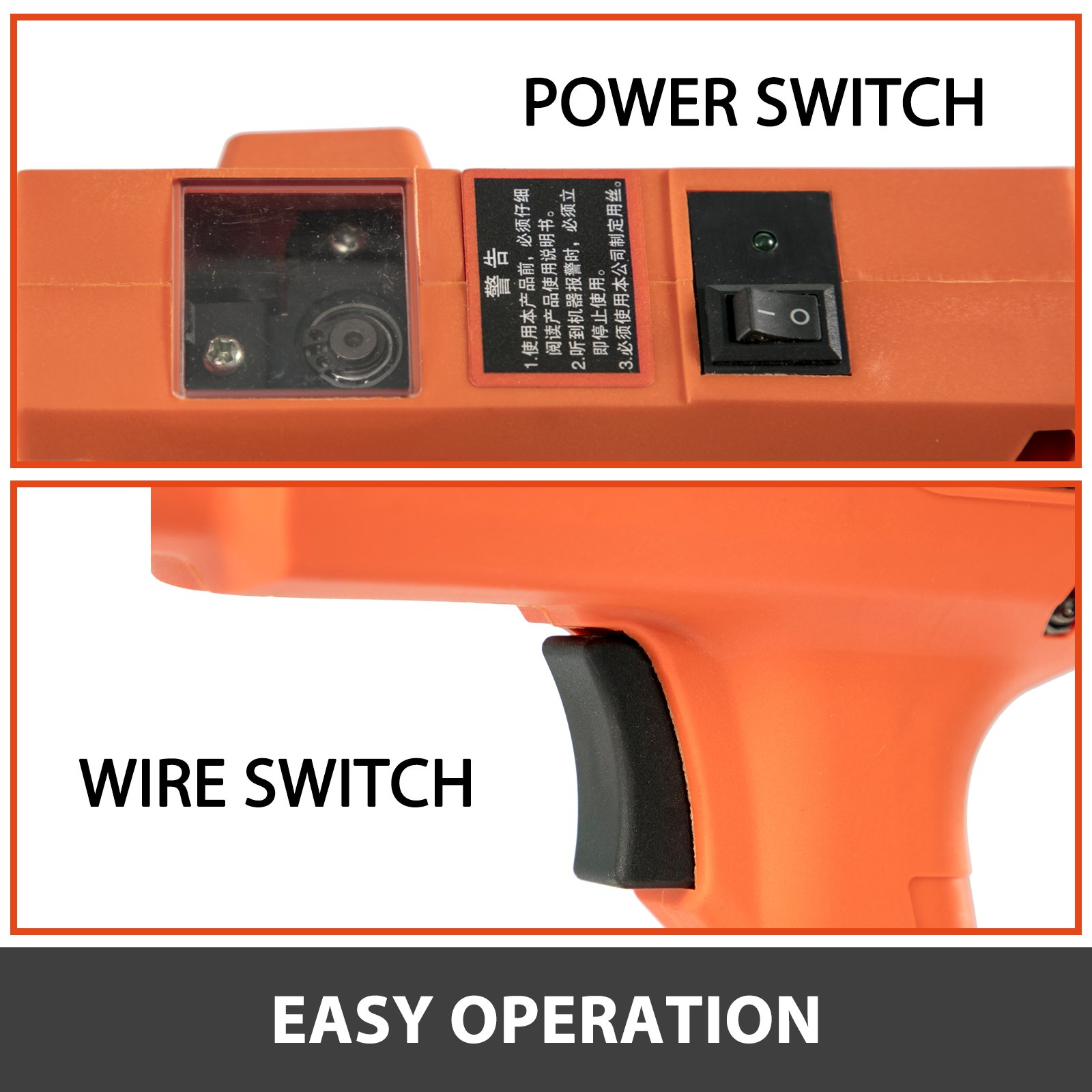 Macchina Legatrice 30mm-60mm Rebar Tying Machine 13200mAh Legatrice Automatica per Ferro Ricaricabile a Mano