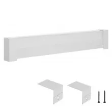 VEVOR Copritermosifone, Profilo Angolare per Battiscopa Riscaldante, Serie di Base da 1211 mm, Copritermosifone Elettrico Standard per Ristrutturazioni Domestiche, in Acciaio Resistente, Bianco