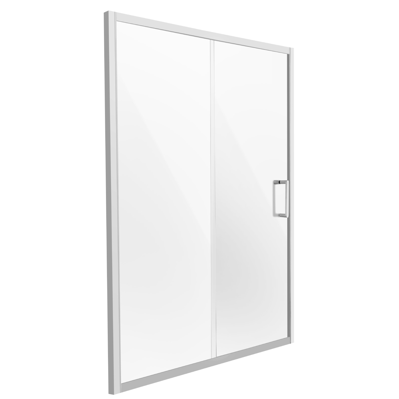 VEVOR Porta Doccia Scorrevole 146x150x178 cm, Box Doccia in Vetro Temperato Trasparente SGCC da 6 mm, Impermeabile, Infrangibile, Resistente alle Macchie Ferramento in Acciaio Inossidabile, Cromato
