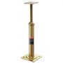VEVOR floor jacks, set of 4, height range from 29.4 to 40.6 cm, max. load capacity per unit: 1134 kg, adjustable support beam for leveling, galvanized basement jack for temporary support