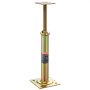 VEVOR floor jacks, set of 4, height range from 29.4 to 40.6 cm, max. load capacity per unit: 1134 kg, adjustable support beam for leveling, galvanized basement jack for temporary support
