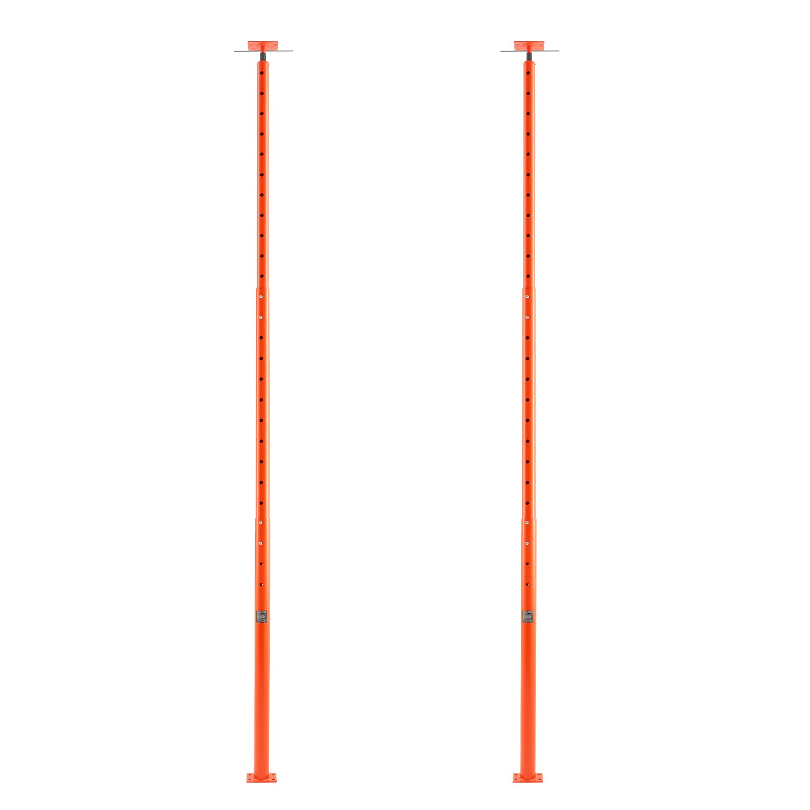 VEVOR Martinetto da Pavimento Altezza 137,16-381 cm, Martinetto da Pavimento per Seminterrato Regolabile per Livellamento, Portata ca. 5080,23kg, Palo di Supporto Sollevamento Telescopico in Acciaio