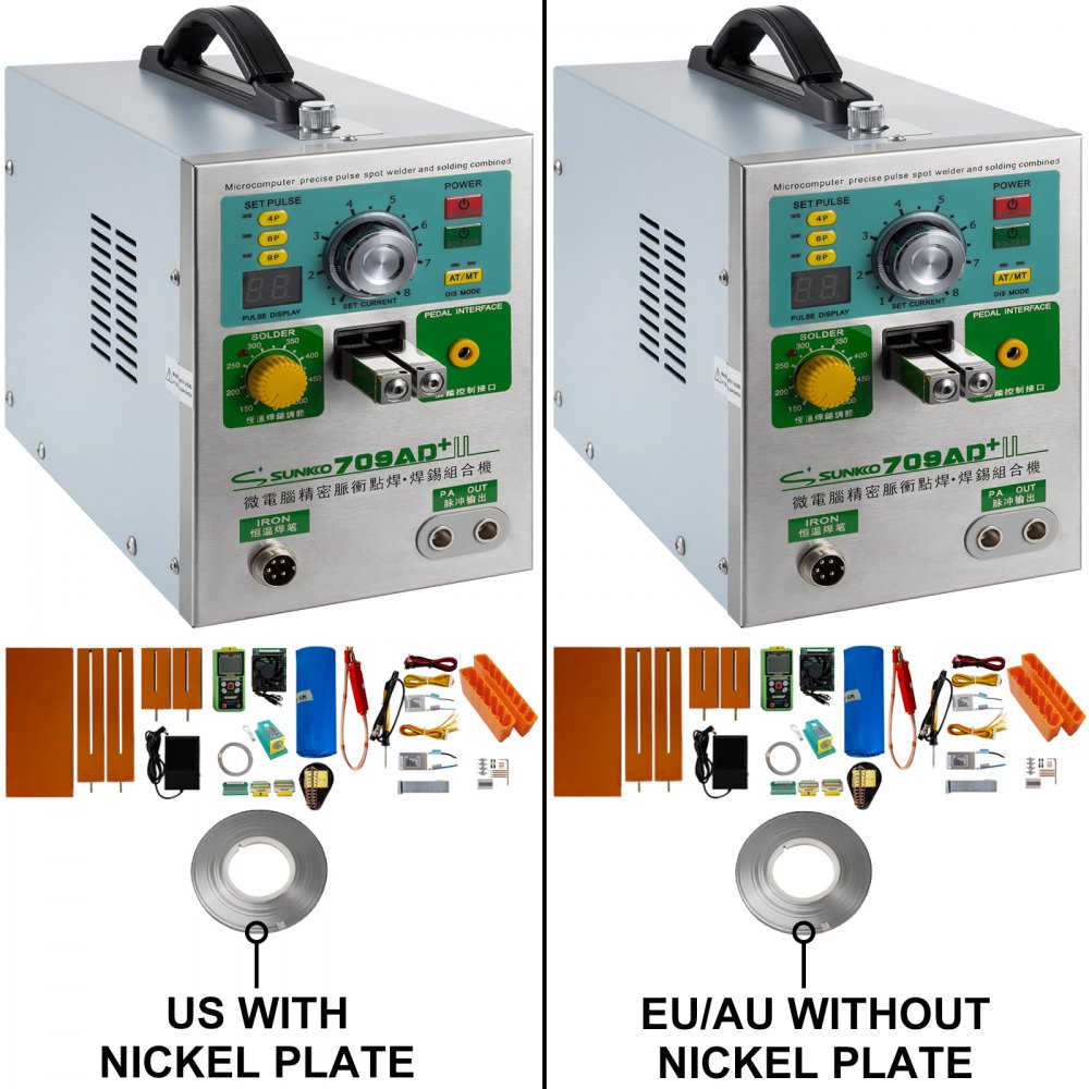 Sunkko 709ad + Saldatore A Impulsi 3.2kw Per Batteria 18650 80v + Accessorio