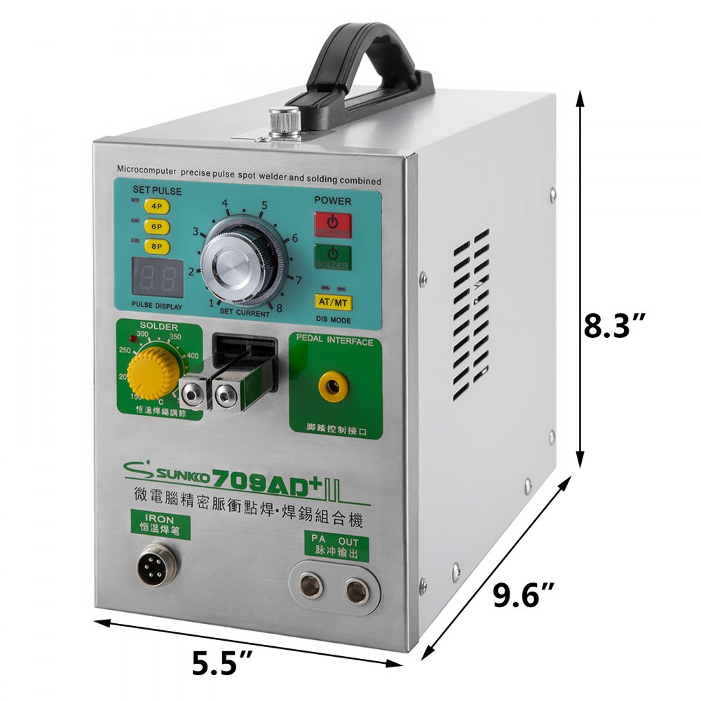 Sunkko 709ad + Saldatore A Impulsi 3.2kw Per Batteria 18650 80v + Accessorio