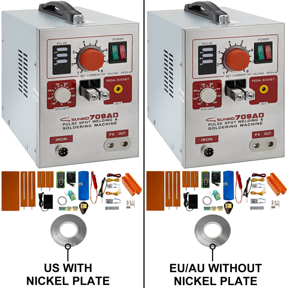 Saldatore Puntatrice Saldatrice A Punti Batterie 3.2kw 800a Impulso Spot Welder