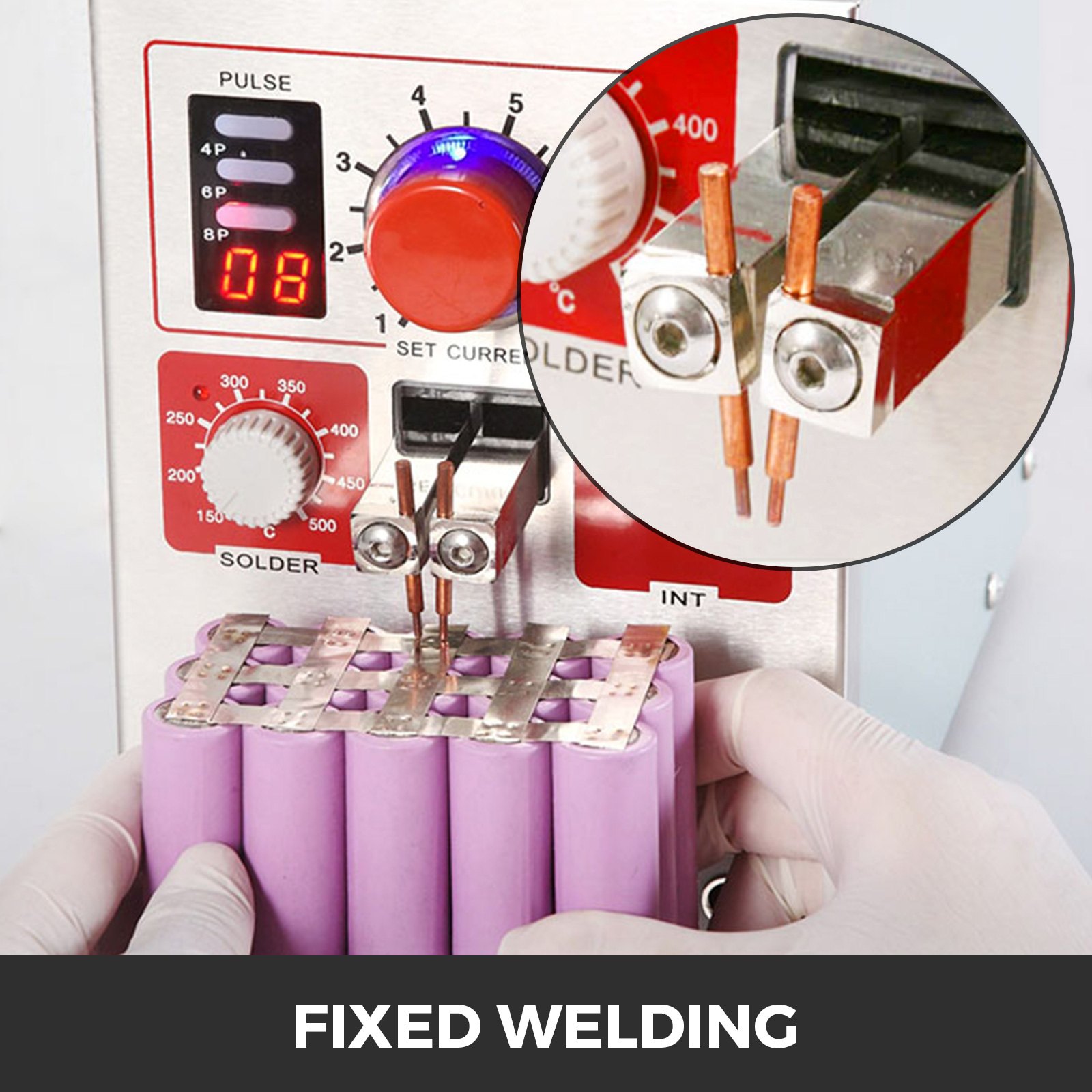 Saldatore Puntatrice Saldatrice A Punti Batterie 3.2kw 800a Impulso Spot Welder