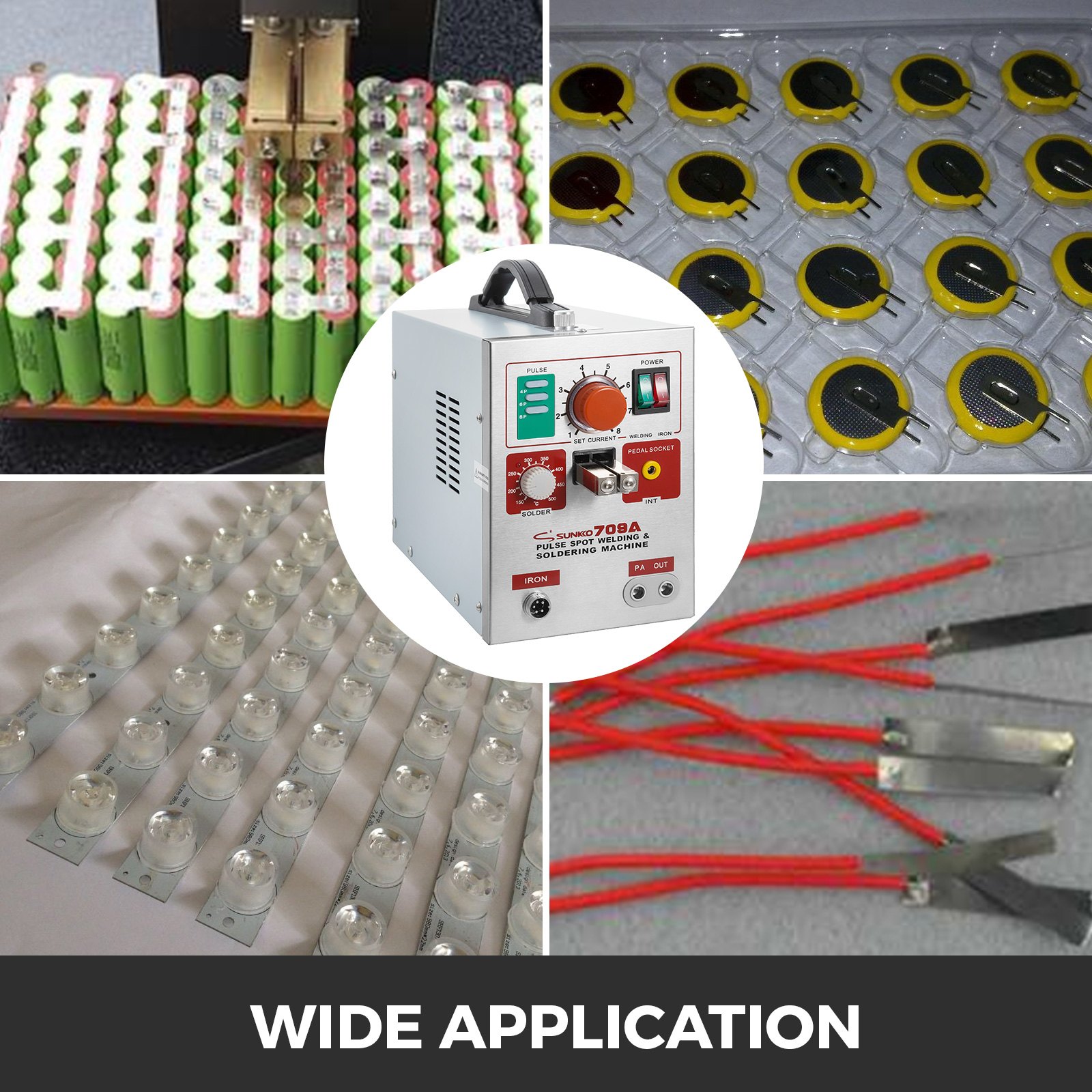 Saldatrice A Punti Penna Batteria Spot Welder 1.9kw 800a Puntatrice Saldatura