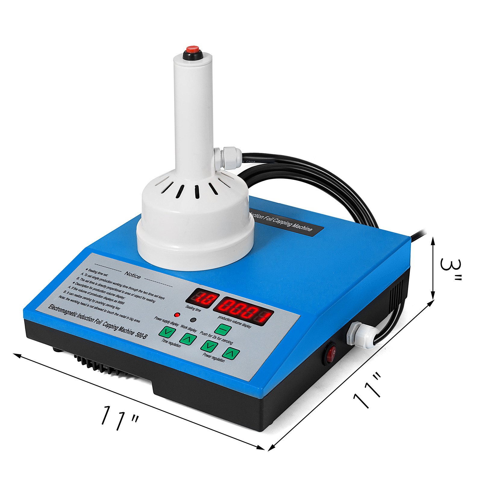 Sigillatore Per Tappo Di Bottiglia A Induzione 20-85mm Funzione Di Conteggio