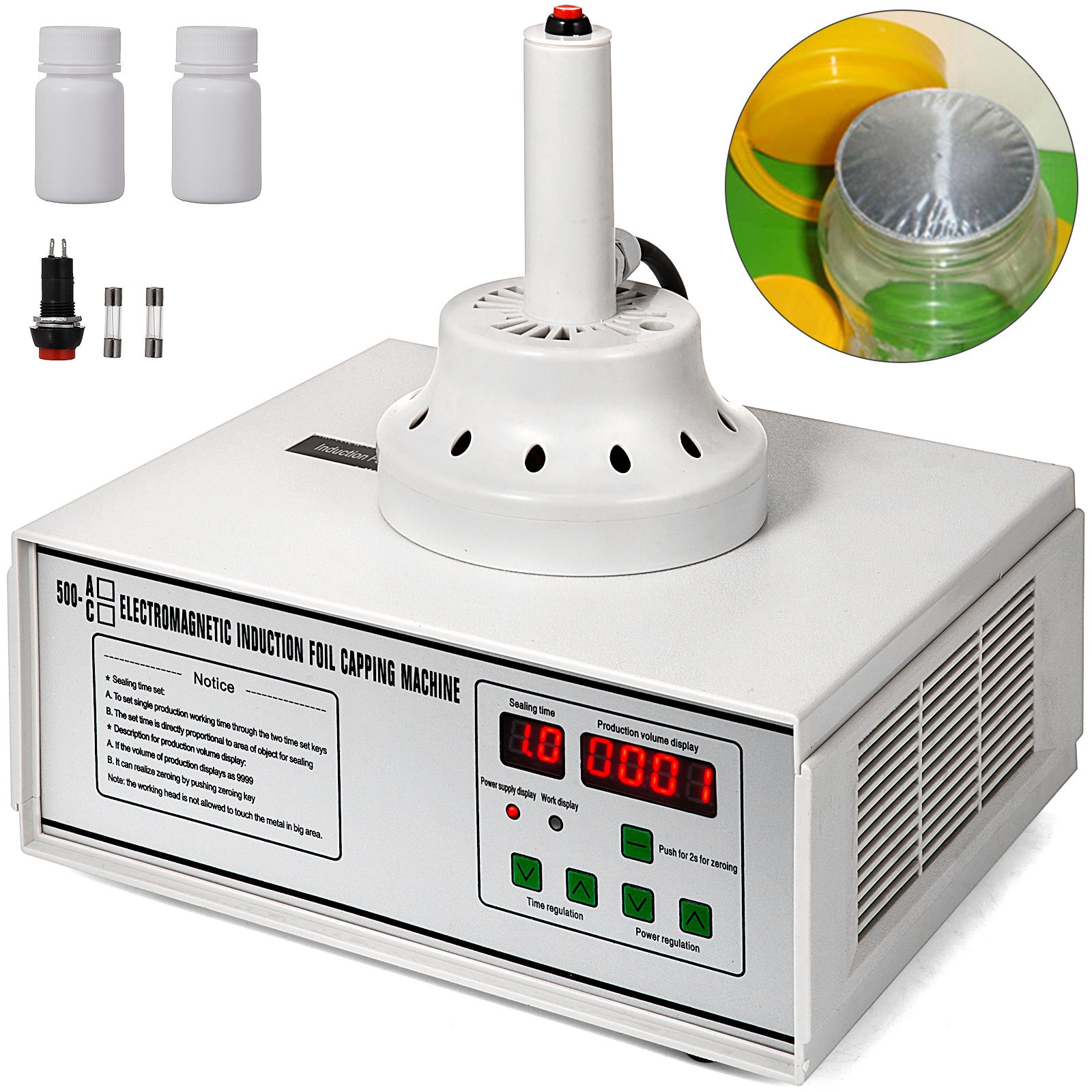 Sigillare Tappo Di Bottiglia A Induzione 500c 10-30 Pz/min 220v Tenuto In Mano